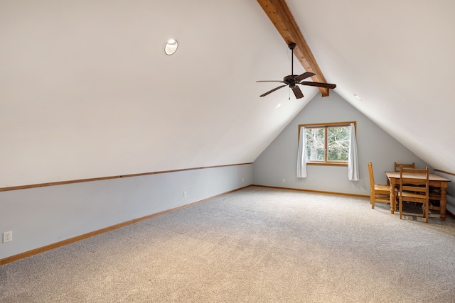 4824 Little Cedar Creek Dr, Attica, MI 48412 - additional living space featuring carpet flooring, ceiling fan, and baseboards