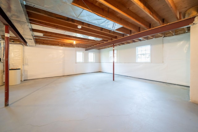 view of basement