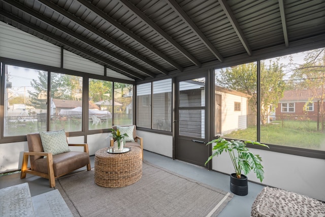 view of sunroom