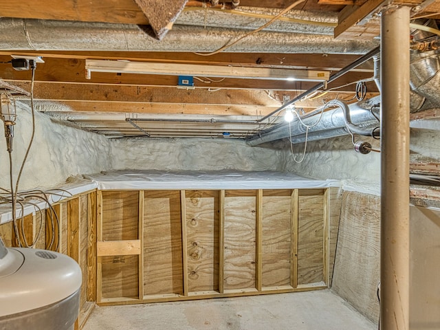 view of below grade area