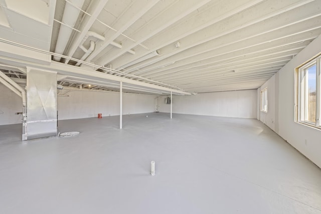 view of basement