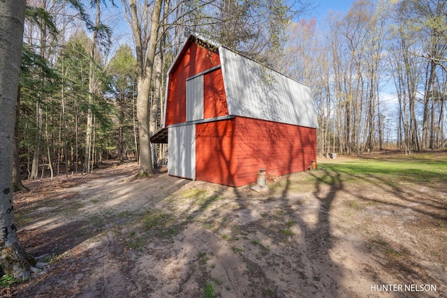 view of barn