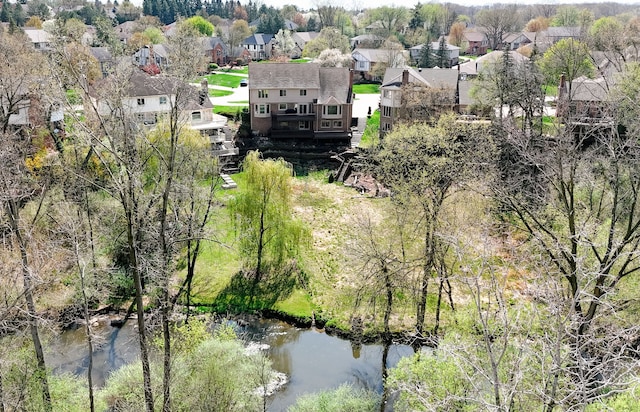 aerial view featuring a residential view