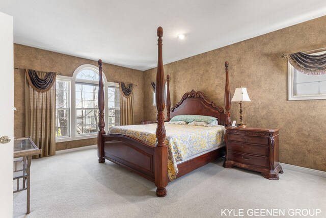 bedroom featuring carpet flooring