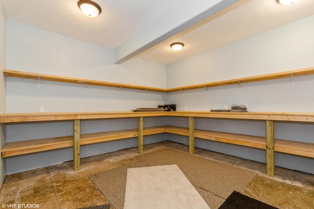 view of storage room