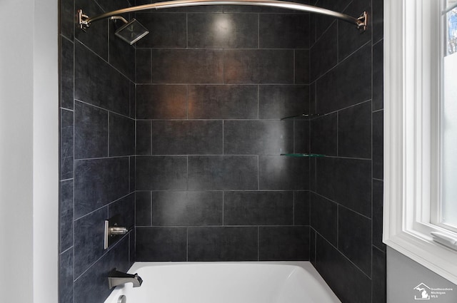 full bathroom with tub / shower combination