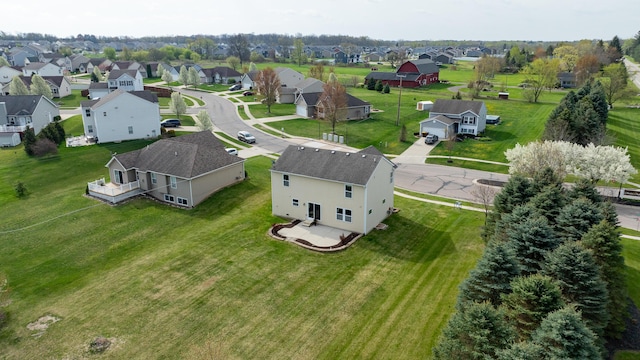 birds eye view of property featuring a residential view
