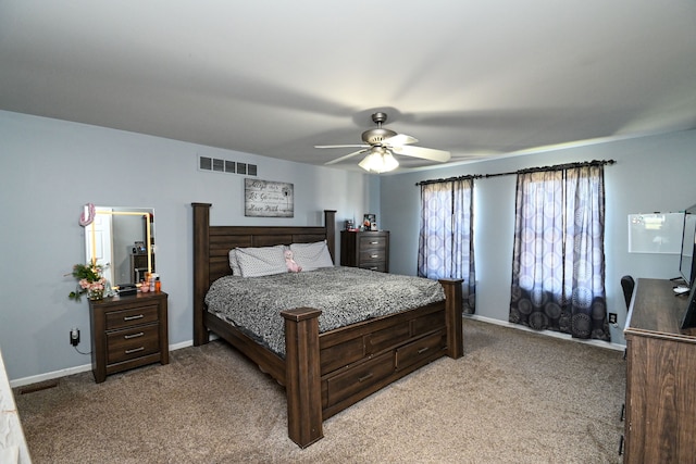 51466 Promenade Ln, New Baltimore, MI 48047 - bedroom featuring carpet floors, baseboards, and ceiling fan