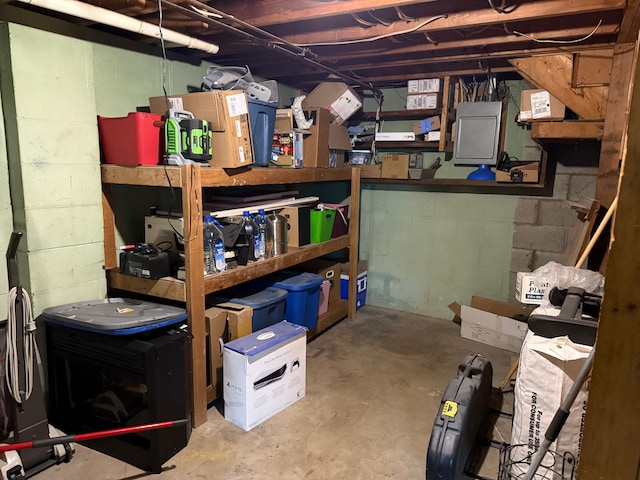 view of storage room