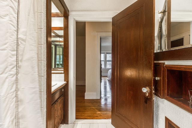 16924 Muirland St, Detroit, MI 48221 - hall with light wood-style flooring