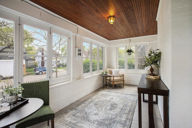 906 Granger Ave, Ann Arbor, MI 48104 - sunroom with wooden ceiling and wood finished floors