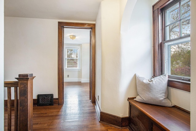 906 Granger Ave, Ann Arbor, MI 48104 - hallway with baseboards and wood finished floors