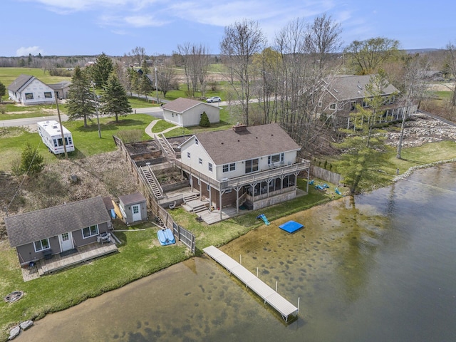 aerial view of property and surrounding area