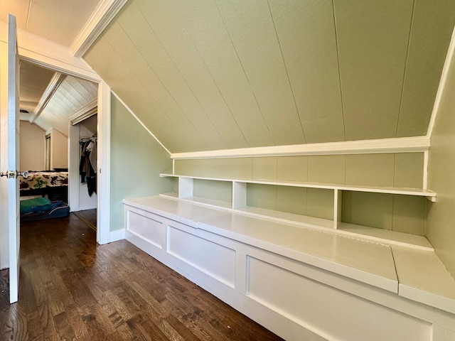 2361 Montroyal Ave, Waterford, MI 48328 - interior space featuring dark wood finished floors and lofted ceiling