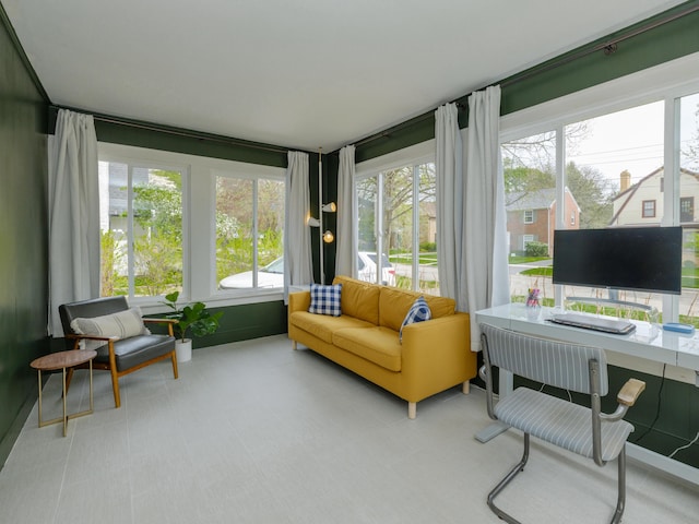 sunroom / solarium with a wealth of natural light