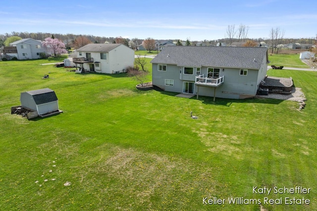 birds eye view of property featuring a residential view