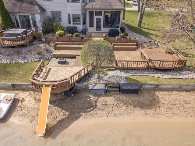 view of home's community with a deck