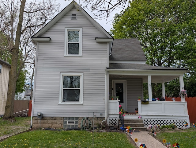 162 Perkins St, Pontiac, MI 48342 - view of front of property featuring covered porch and roof with shingles