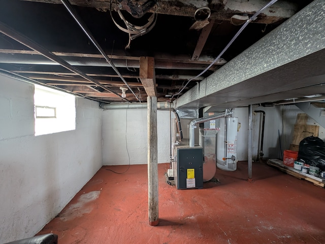 162 Perkins St, Pontiac, MI 48342 - below grade area with gas water heater and heating unit