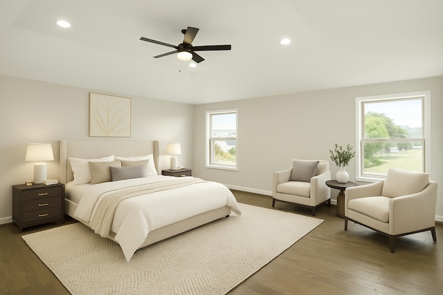 1685 E Wattles Rd, Troy, MI 48085 - bedroom with recessed lighting, baseboards, and wood finished floors