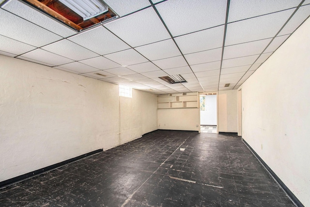 basement featuring visible vents