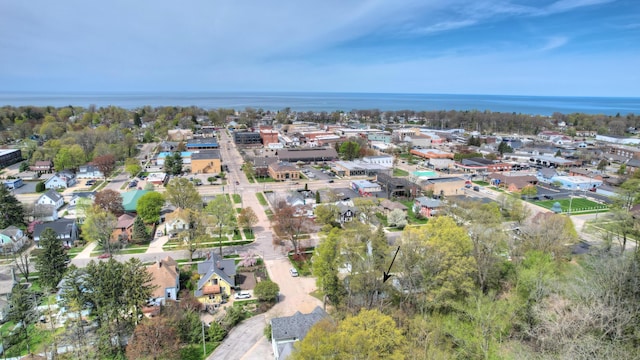 325 Pearl St, South Haven, MI 49090 - drone / aerial view featuring a water view