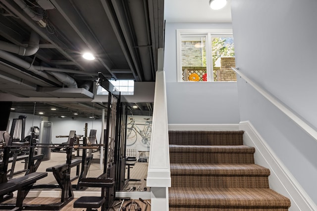 view of stairs