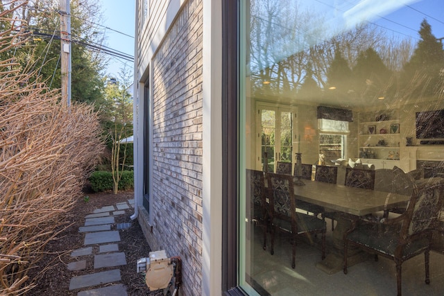 view of dining space