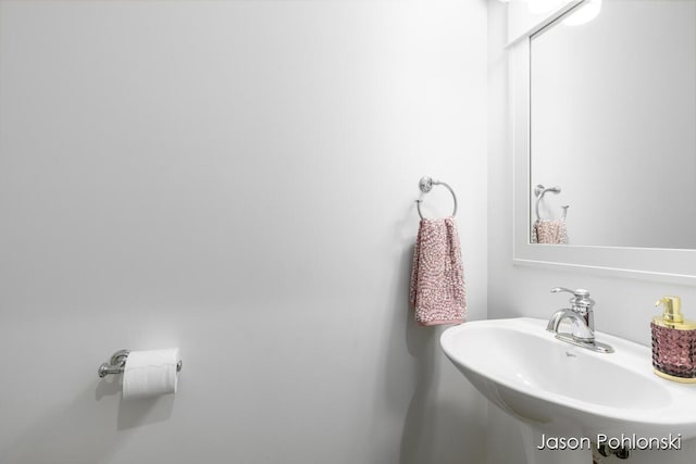 bathroom with a sink
