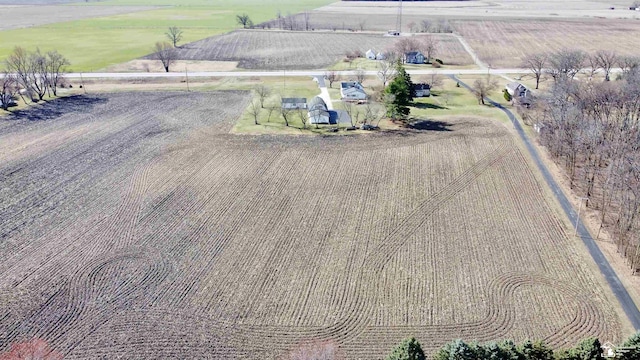 7736 S Custer Rd, Monroe, MI 48161 - aerial view with a rural view
