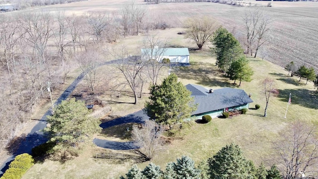 7736 S Custer Rd, Monroe, MI 48161 - birds eye view of property with a rural view