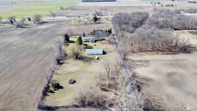 7736 S Custer Rd, Monroe, MI 48161 - aerial view featuring a rural view