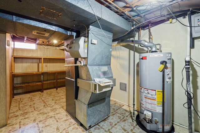 35490 Hatherly Dr, Sterling Heights, MI 48310 - utility room with heating unit and water heater
