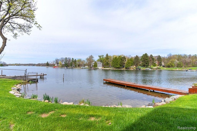 1319 Rochester Rd, Leonard, MI 48367 - dock with a water view