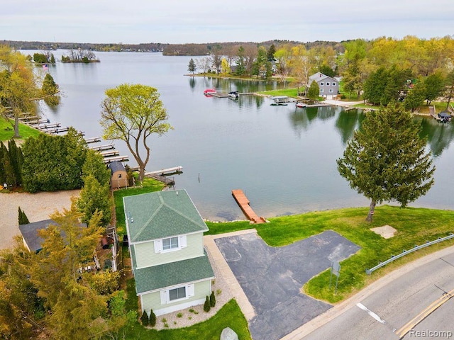 1319 Rochester Rd, Leonard, MI 48367 - drone / aerial view of a large body of water