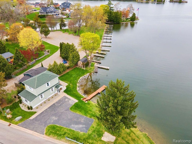 1319 Rochester Rd, Leonard, MI 48367 - aerial view of residential area featuring a large body of water