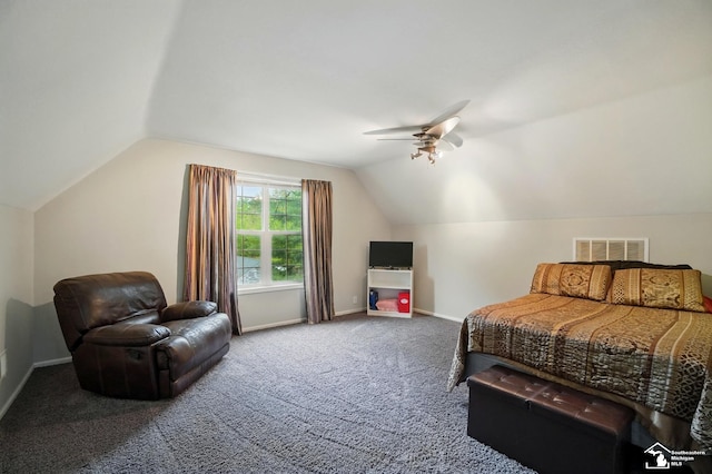 3325 Saint Anthony Rd, Temperance, MI 48182 - carpeted bedroom featuring vaulted ceiling and baseboards