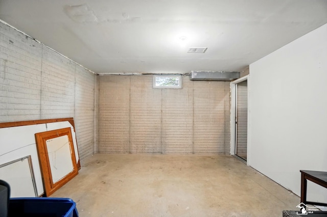 3325 Saint Anthony Rd, Temperance, MI 48182 - below grade area with brick wall