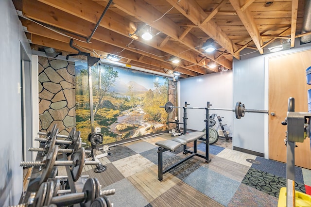 view of workout room