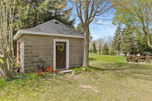 view of outbuilding with an outdoor structure