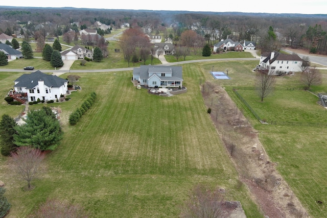 46140 Finch St, Mattawan, MI 49071 - aerial view featuring a residential view