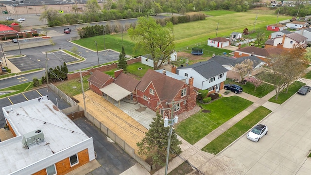 drone / aerial view featuring a residential view