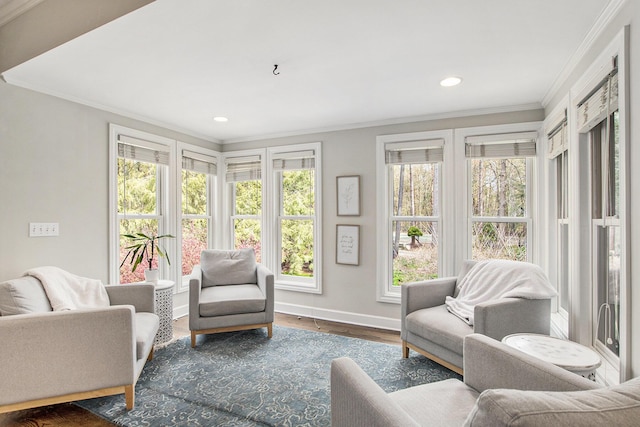 view of sunroom / solarium