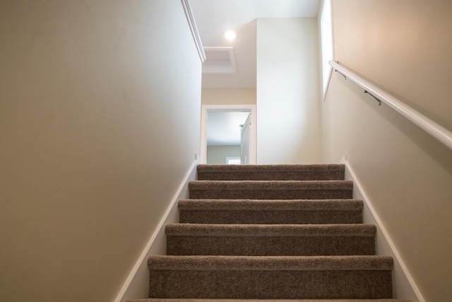 view of staircase