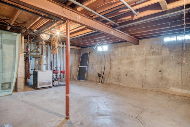 below grade area with plenty of natural light