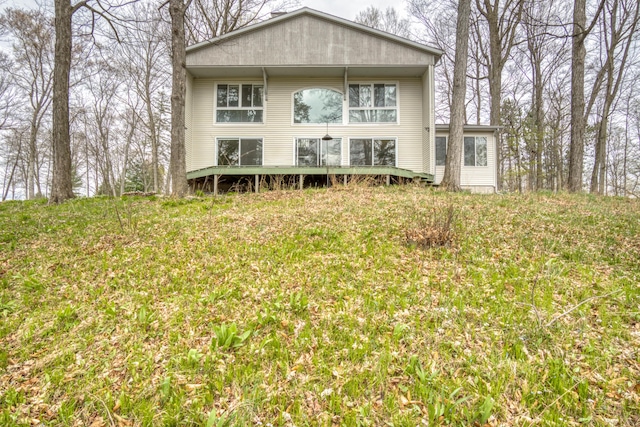 view of back of property
