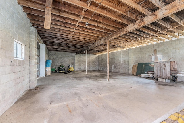 10145 W Kl Ave, Kalamazoo, MI 49009 - below grade area with concrete block wall