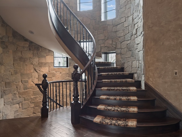 26565 Scenic, Franklin, MI 48025 - stairs featuring wood-type flooring