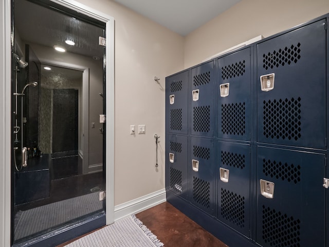 26565 Scenic, Franklin, MI 48025 - room details featuring baseboards and finished concrete flooring