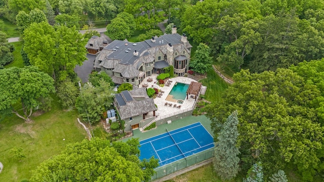 26565 Scenic, Franklin, MI 48025 - drone / aerial view featuring a view of trees